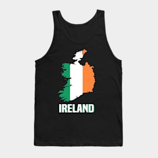 Ireland Map Shape Tank Top